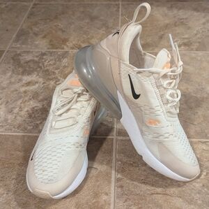 Nike Air Max 270 Cream and Black Sneakers